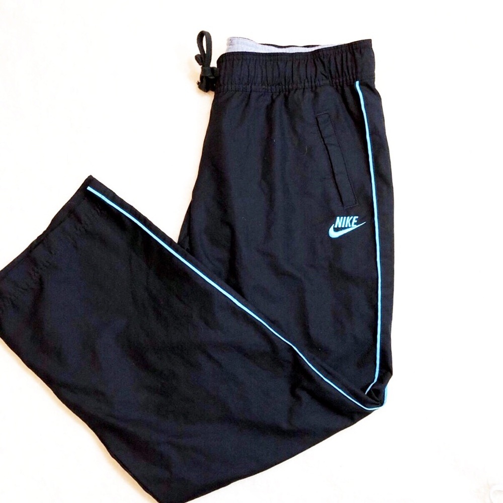 NIKE warm up pants black teal | size L